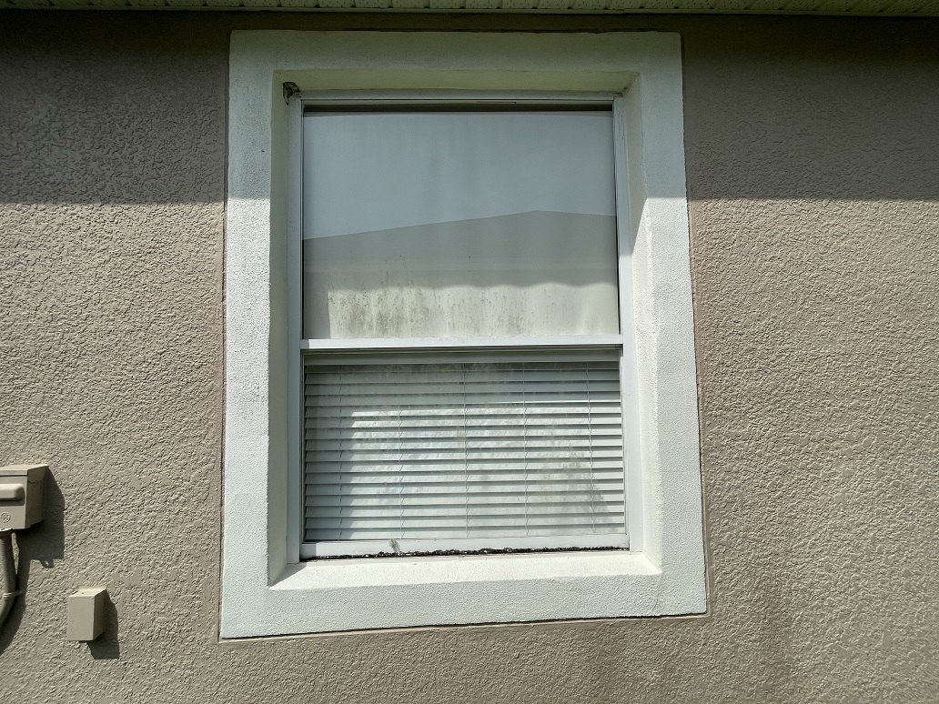 Window before cleaning